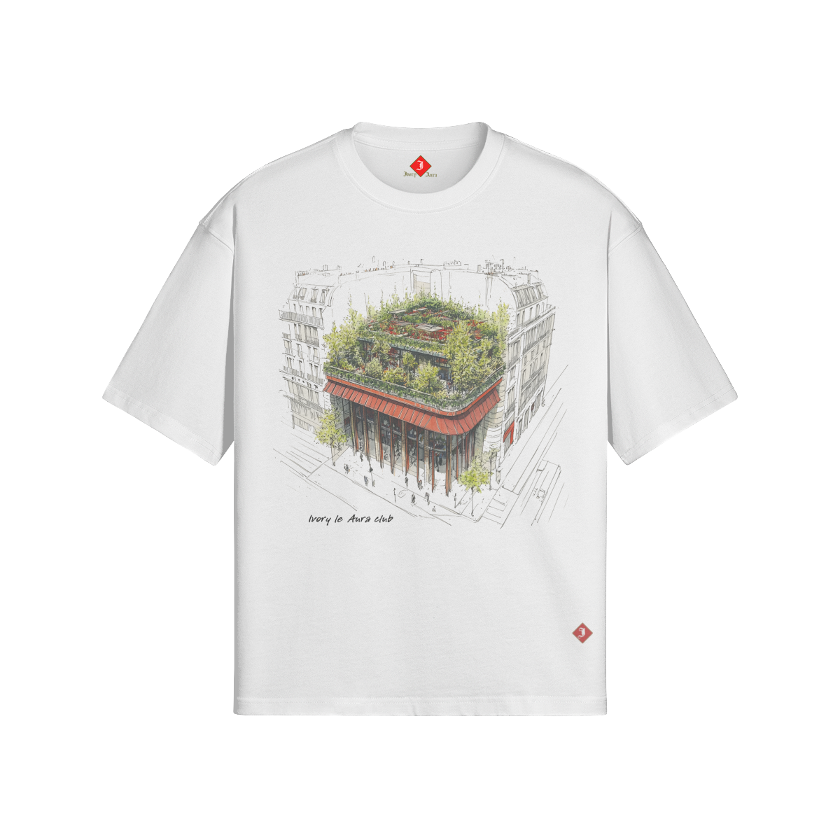 "Ivory Le Aura Club" T-SHIRT