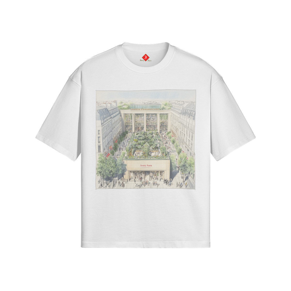 "Ivory Piazza" T-SHIRT