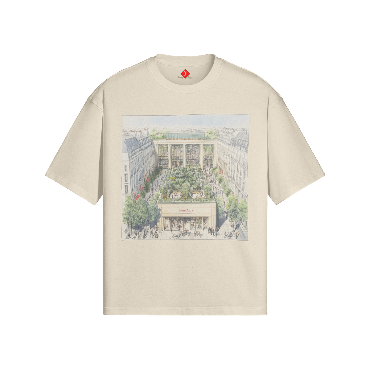 "Ivory Piazza" T-SHIRT