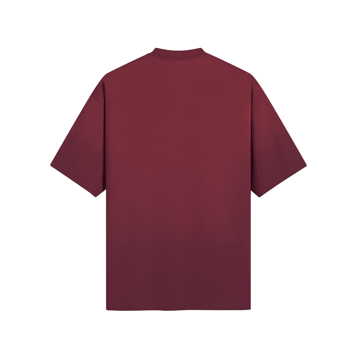 Burgandy (Sun Fade) Embroider T-Shirt