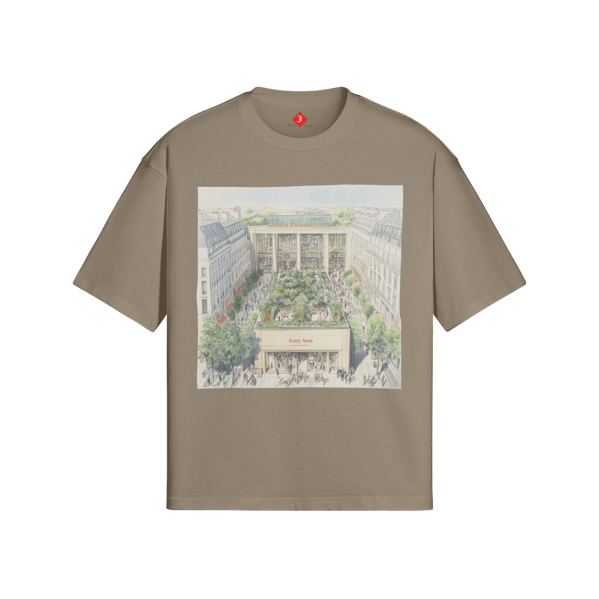 "Ivory Piazza" T-SHIRT